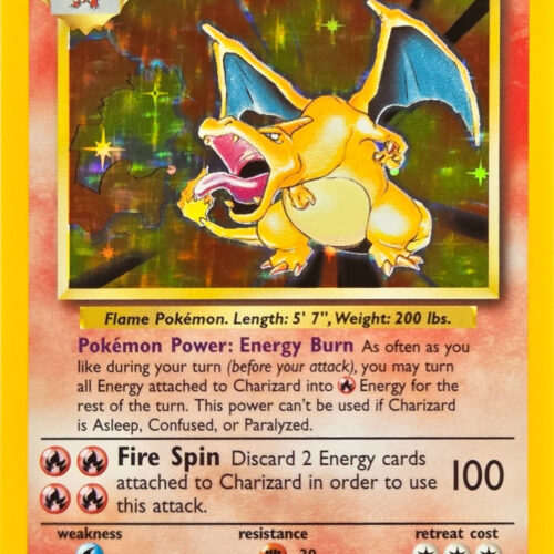 Charizard - 4/102 - Base Set Unlimited Holo Rare (Near Mint)